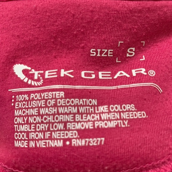 Pink Tek Gear Fleece Hoodie with pockets - Picture 4 of 4
